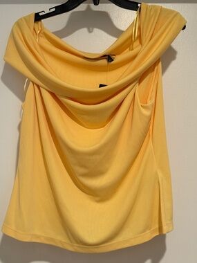 Ralph Lauren XL yellow off shoulder blouse